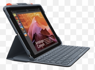 Logitech Slim Folio Keyboard Case For Ipad 5th 6th U0026 7th - Ipad png