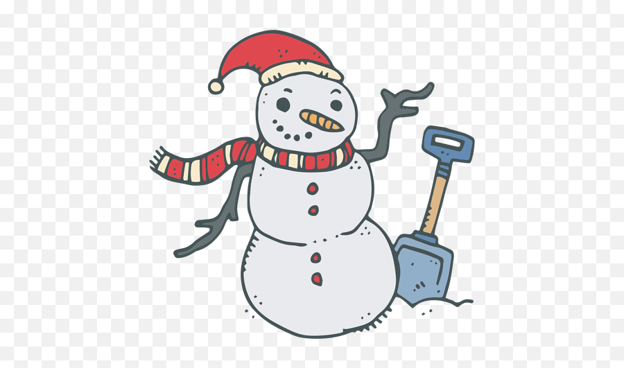 Shovel Drawing Png 3 Image - Snowman Transparent With Candy Cane In Hand,Shovel Transparent Background