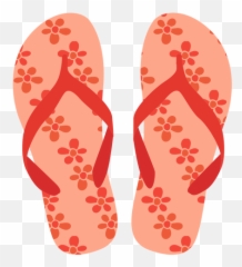 Flower Pattern Flip Flops - Transparent PNG u0026 SVG vector file