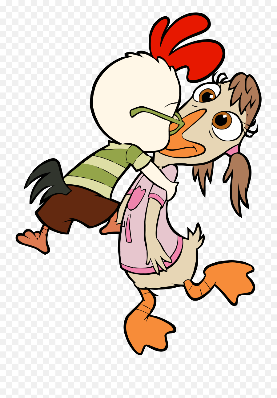 Chicken Little Abby Mallard Kiss Clipart Png U2013 Clipartlycom - Chicken Little Abby Mallard,Little Kid Png