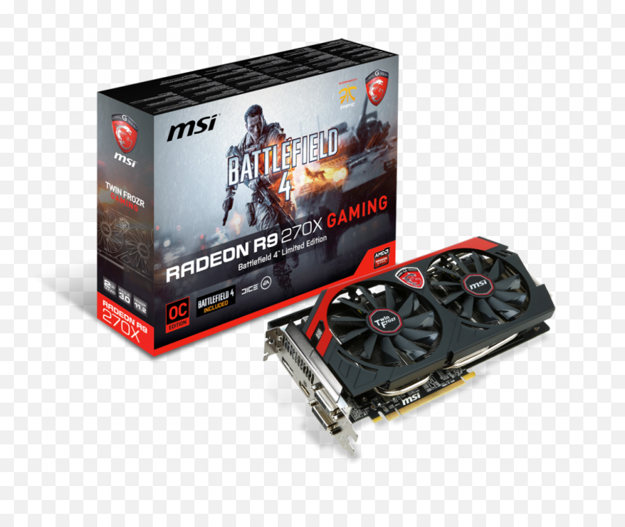 Support For Radeon R9 270x Gaming 2g Bf4 Graphics Card - Amd Radeon R9 270x Png,Battlefield 4 Png