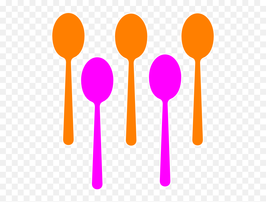 Library Of Spoons Vector Free Download Png Files - Colorful Cartoon Spoon Png,Spoon Transparent Background