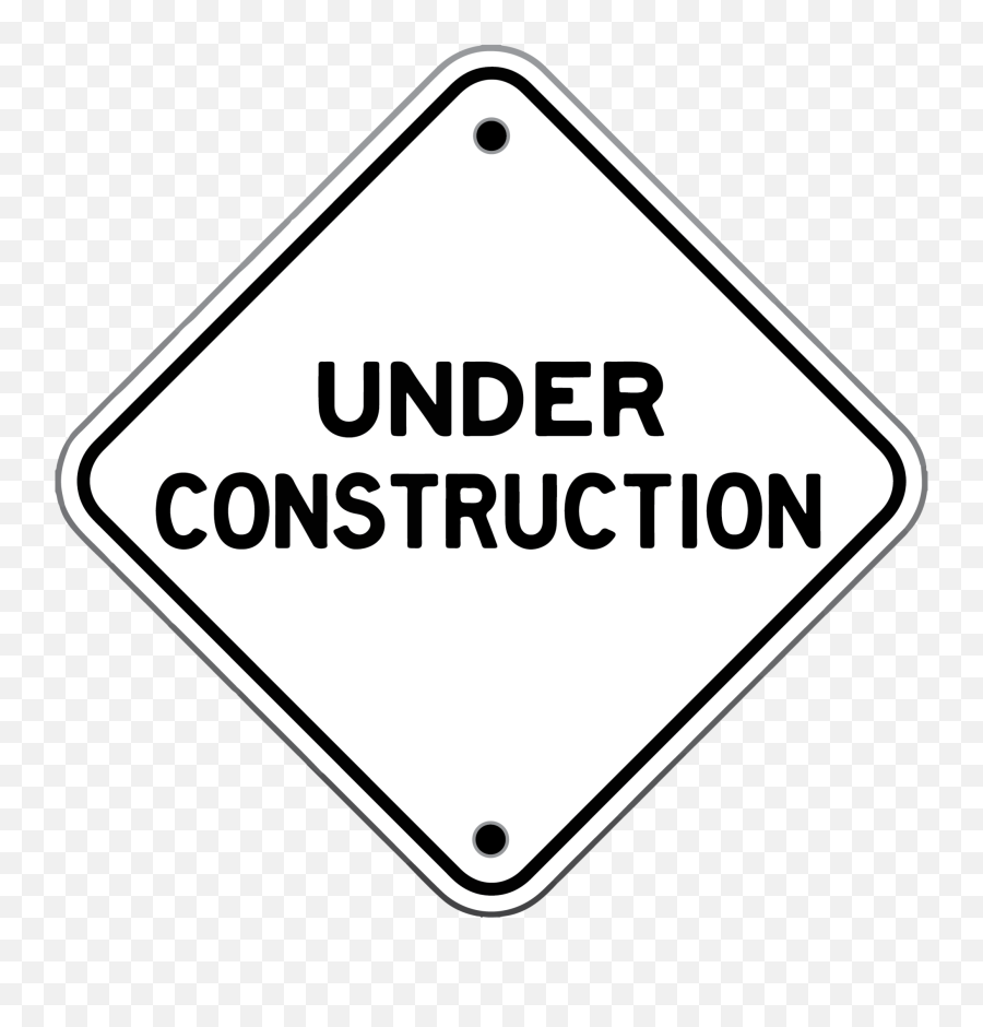 Download Hd Under Construction Sign Png - Sign,Construction Sign Png