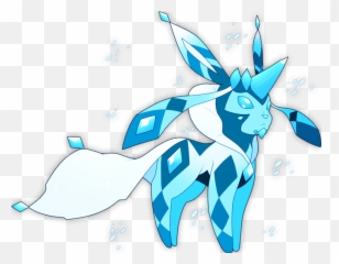 Download Hd Pokemon Shiny Mega Glaceon - Pokemon Glaceon Png,Glaceon Png