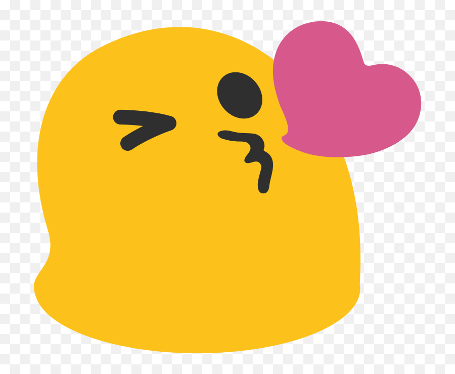 Kiss Heart Emoji Png - Android Blow Kiss Emoji,Emoji Hearts Transparent
