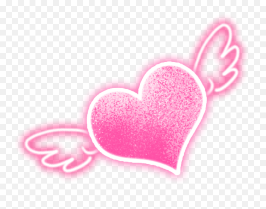 Wings - Heart With Wings Png,Neon Heart Png