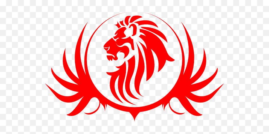 Red Lion Tattoo Stencil In - Vector Lion Logo Png,Lion Tattoo Png
