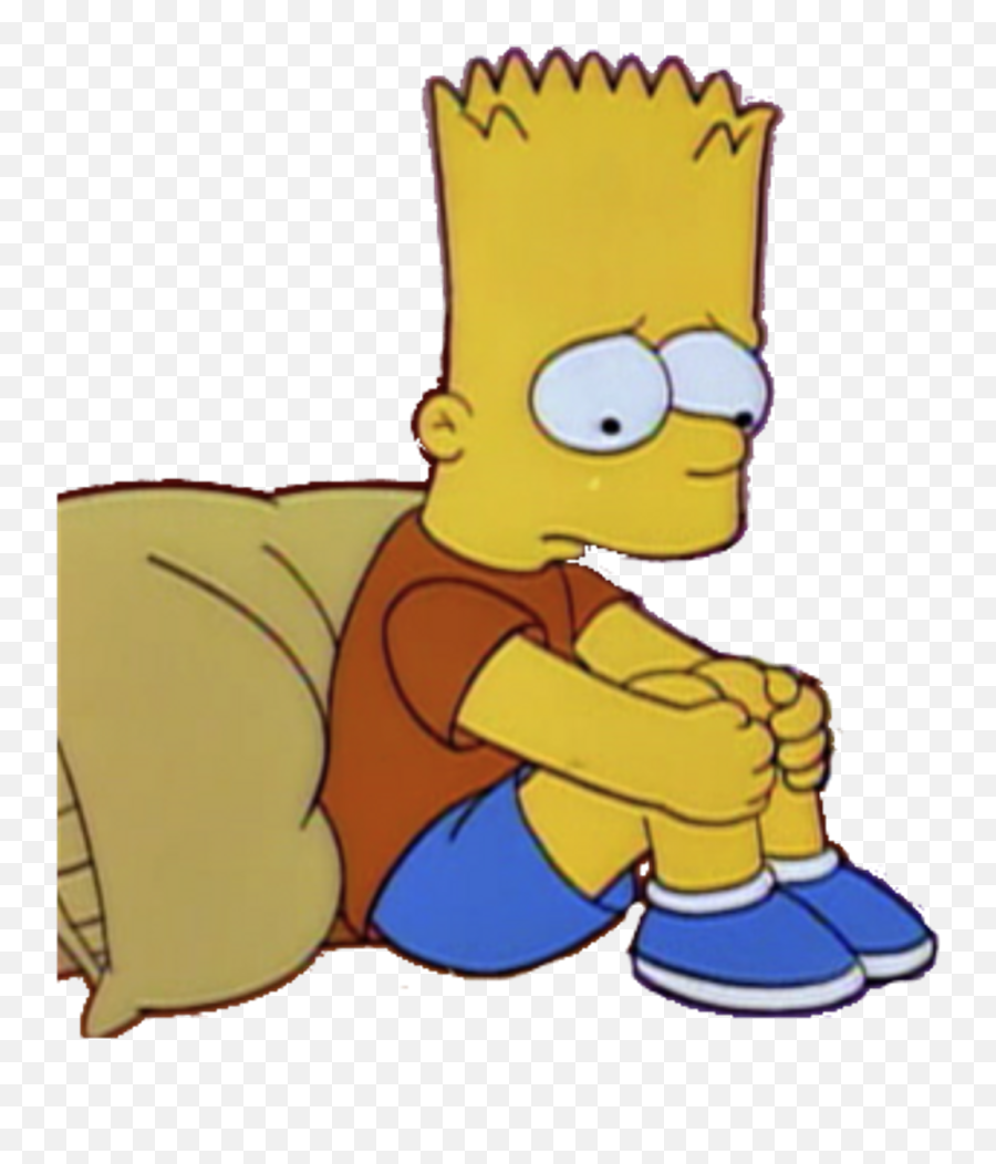 Download Bart Simpson Triste Png Transparent Background - Imagem