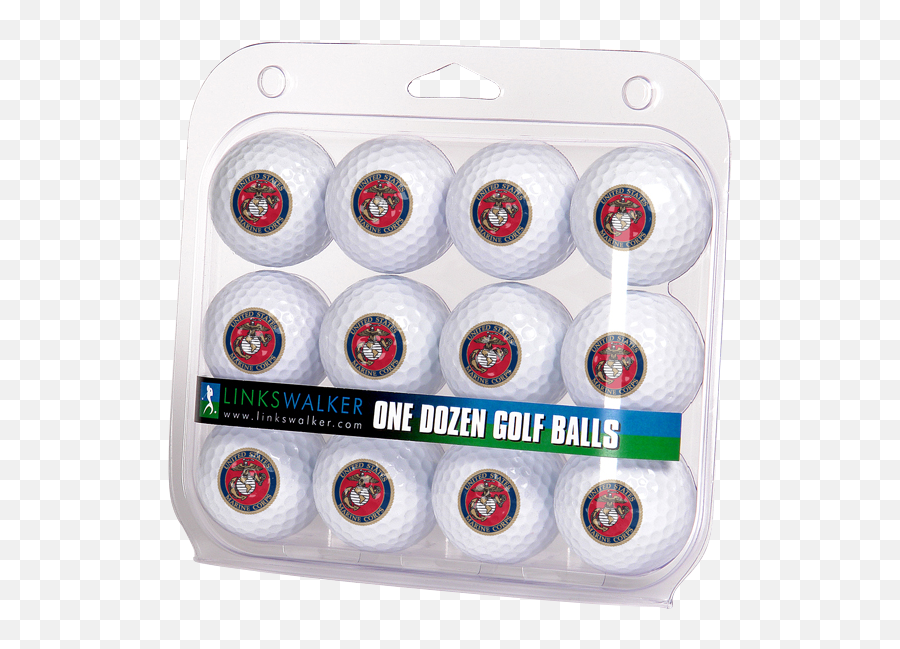 Pack Of 12 Usmc Emblem Golf Balls - Golf Ball Png,Golf Ball Transparent