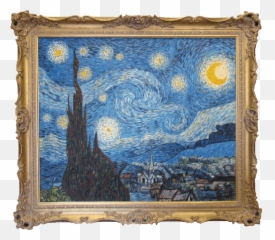 Ed97 Evening Walk Watercolor Wallpapers V00 Png - Recreating Famous Paintings At Home,Starry Night Png