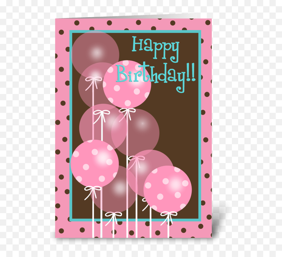 Pink Happy Birthday Balloons - Pink Happy Birthday Balloon Png,Pink Balloons Png