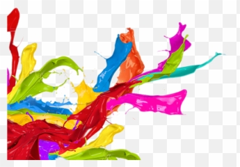Paint Splatter Left Corner Footer Transparent Png - Stickpng Colourful Paint Splash Png,Corner Png