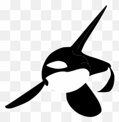 Killer Whale Tattoo Flash - black sketch png download 900 Transparent Whale Silhouette