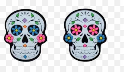 Día De Los Muertos Skull 2 - Sided Tennis Dampener Racket Expressions Holiday Tennis Dampeners Png,Dia De Los Muertos Png