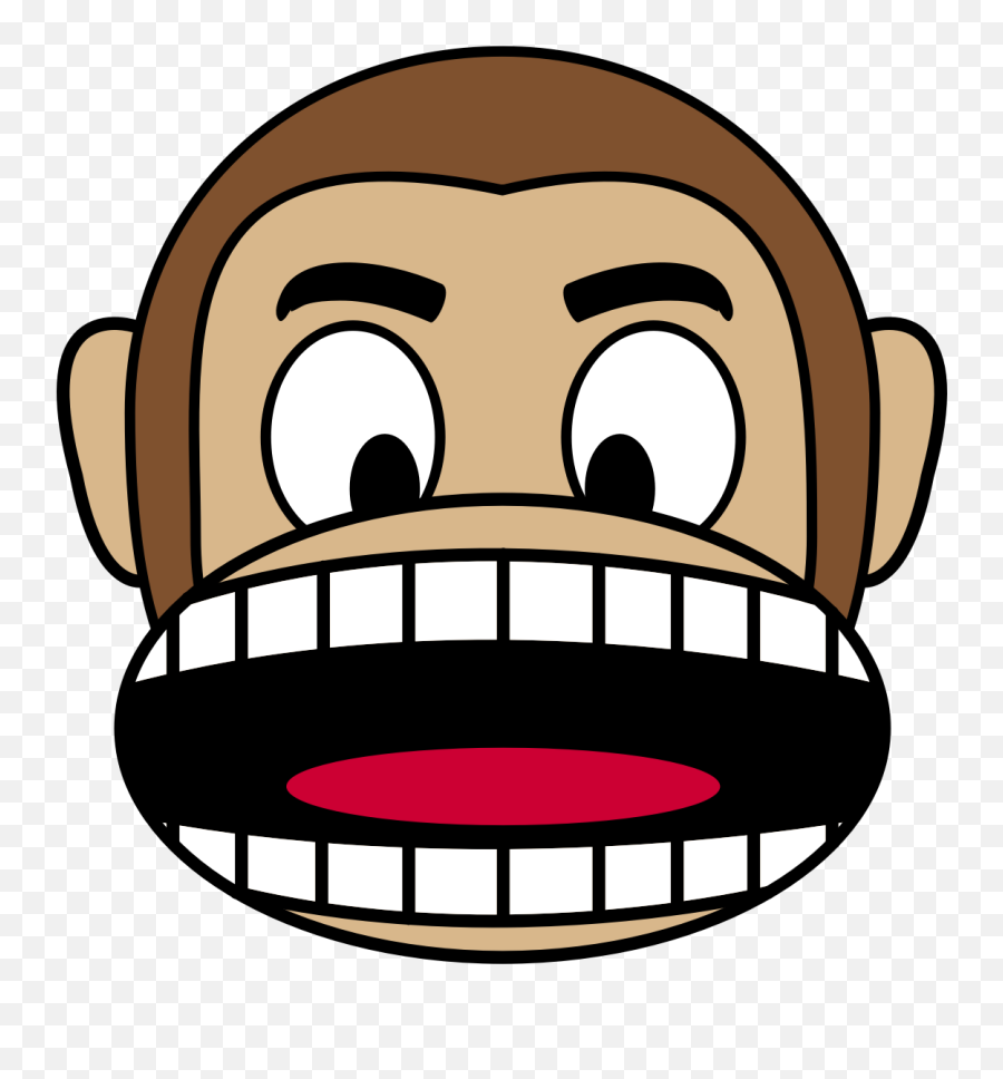 Cartoon Monkey With Mouth Open - Cartoon Monkey With Big Mouth Png,Angry Mouth Png