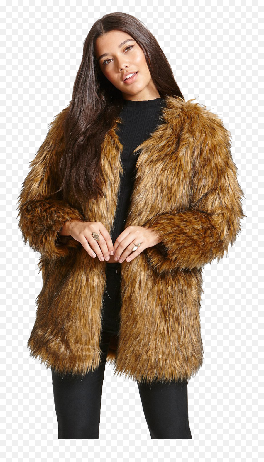 Download Faux Fur Coat Png Image For Free - Faux Fur Brown Jacket,Furry Png