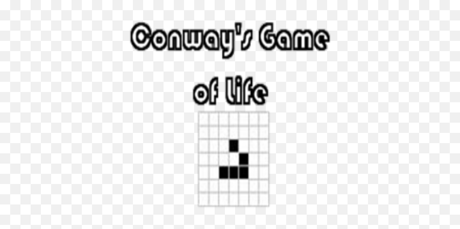 Conwayu0027s Game Of Life Poster - Roblox Dot Png,Game Of Life Logo