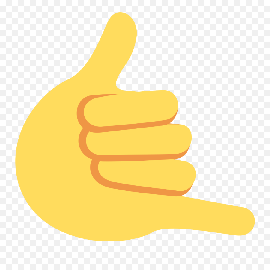 Call Me Hand Emoji - What Emoji Sign Language Png,Ok Hand Emoji Transparent