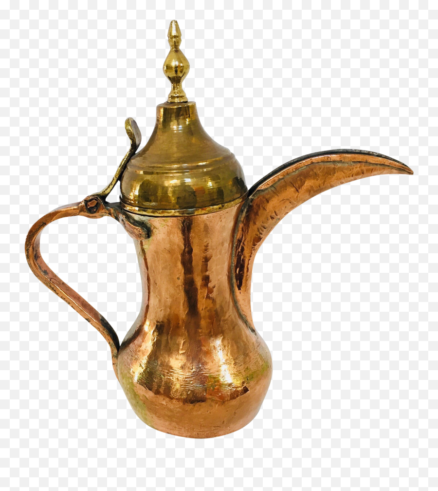 Middle Eastern Dallah Arabic Copper - Dallah Arabic Coffee Pot Png,Coffee Pot Png