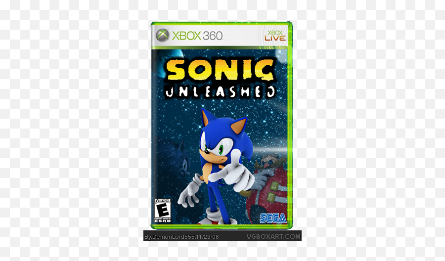 Sonic Unleashed Xbox 360 Box Art Cover By Demonlord555 - Xbox 360 Png,Sonic Unleashed Logo