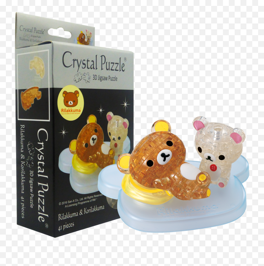 Rilakkuma U0026 Korilakkuma Set 3d Crystal Puzzle Ebay - Soft Png,Rilakkuma Transparent
