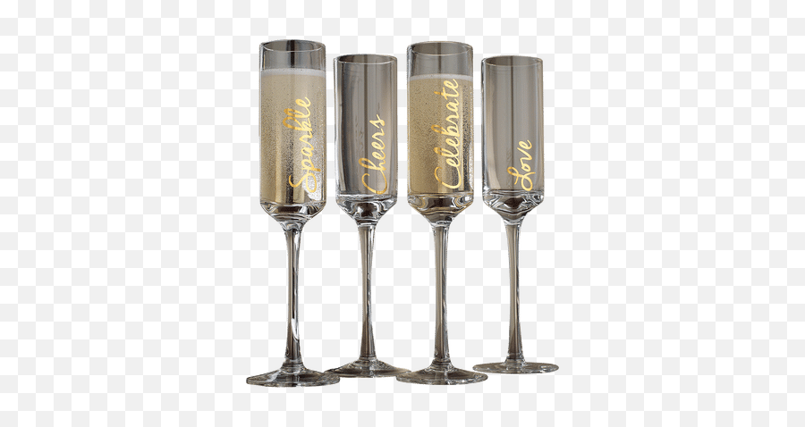 Toasting Flute Glasses Set Of 4 - Champagne Glass Png,Champagne Toast Png