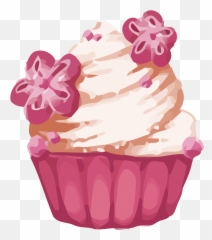 Cupcake Macaron Muffin Pastry - Cakes And Pastries Clipart Png,Pastry Png