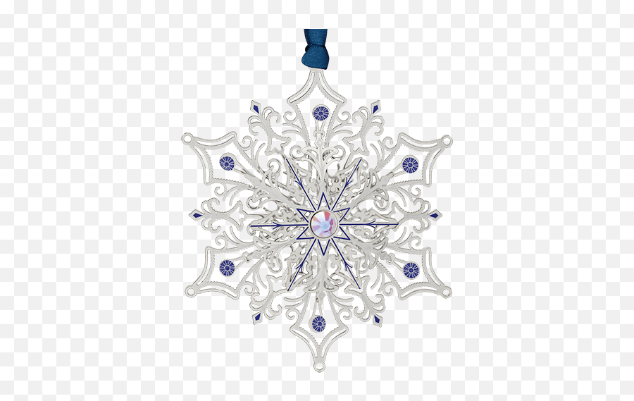Glittering Silver Snowflake - Silver Snowflake Ornament Png,Silver Snowflake Png