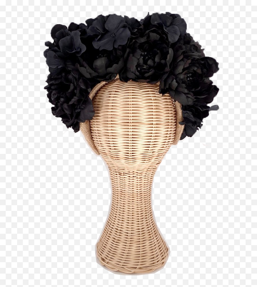 Black Floral Crown - Hair Design Png,Transparent Black Flower Crown
