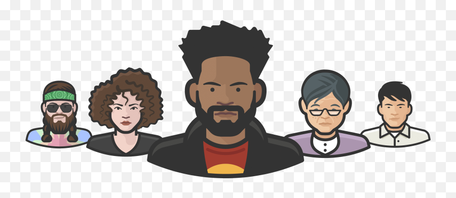 Diversity Avatars - Curly Png,Diversity Icon