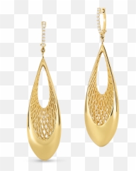 Princess Diamond Earrings - De75c0412 Roberto Coin Golden Gate Earrings Png,Diamond Earring Png