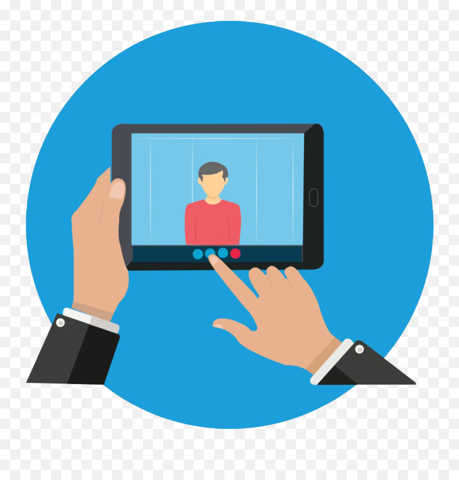 Download Full Size Of Virtual Meeting Blue Icon Png Play - Virtual Meeting Transparent Image Png,Blue Marvel Vs Icon
