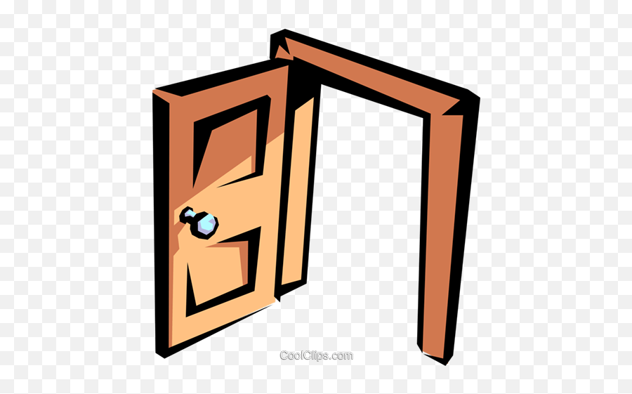 Doorway Royalty Free Vector Clip Art Illustration - Hous0577 Don T Leave The Door Open Png,Doorway Png