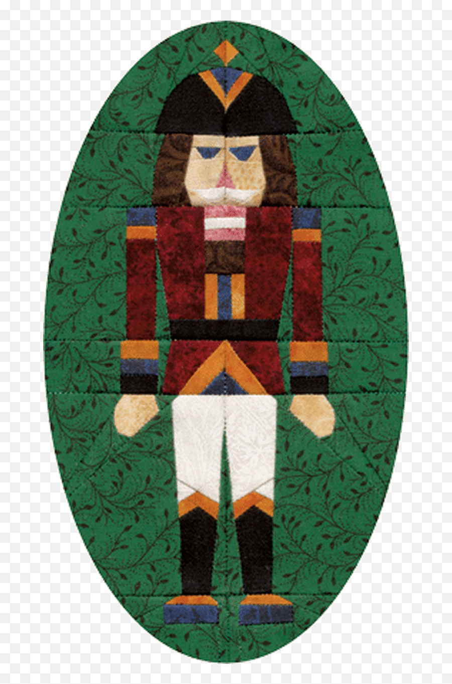 Nutcracker Ornament Paper Pieced Quilt Pattern - Fictional Character Png,Celestial Icon Of Angels