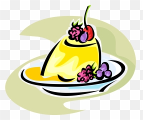 Vector Illustration Of Lemon Jello Mold - Sobremesa Png,Jello Png