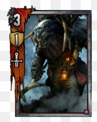 Thirsty Troll - The Witcher Art Gwent png
