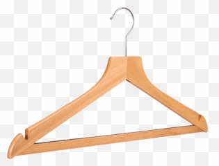 Wooden Clothes Hanger Transparent Png - Coat