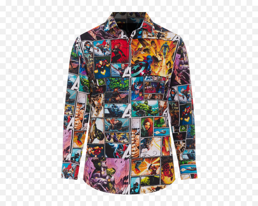 X Marvel Avengers Unite Wearableart Classic Fit Button Down Sport Shirt - Robert Graham Marvel Png,Timberland Men's Icon Three Eye Classic Shoe