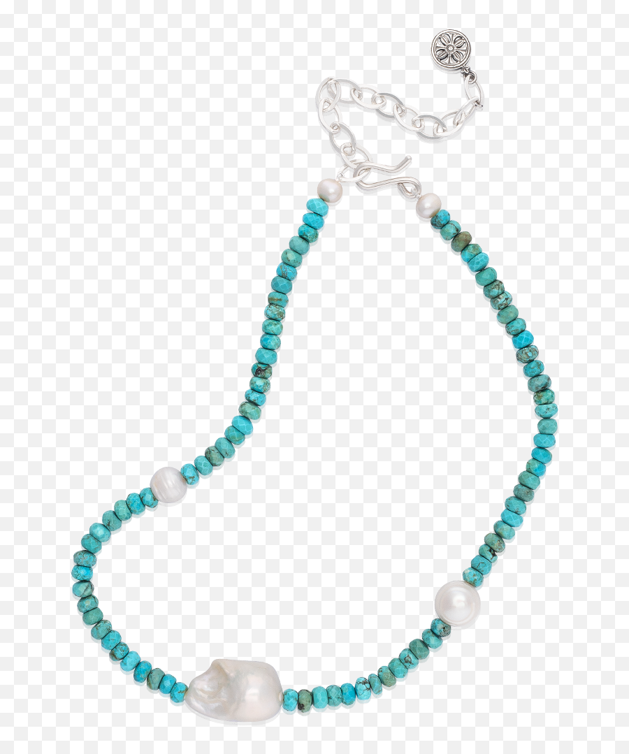 Limited Edition Renaissance Turquoise And Baroque Pearl Necklace - Solid Png,Pearl Icon Rack Dimensions