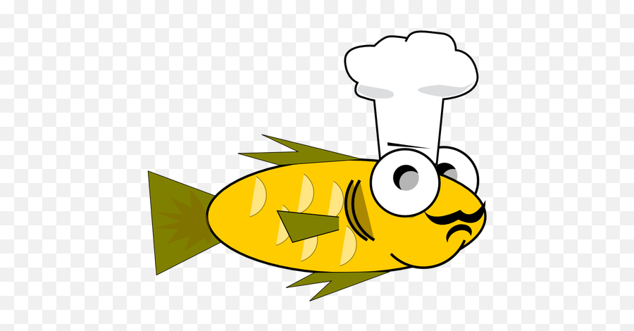 Chef Fish Vector Image Public Domain Vectors - Cartoon Fish Funny Png,Site:www.softpedia.com Get Multimedia Graphic Editors Greenfish Icon