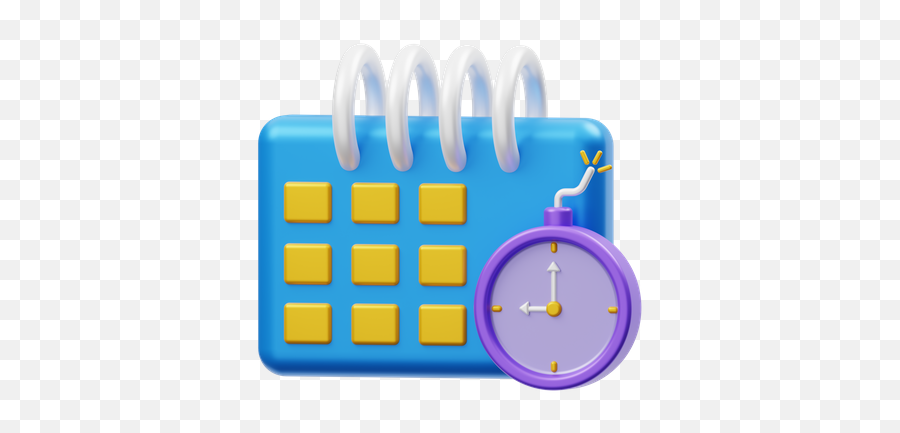 Deadline Icon - Download In Glyph Style Clock And Calendar Icon 3d Png,Deadline Icon