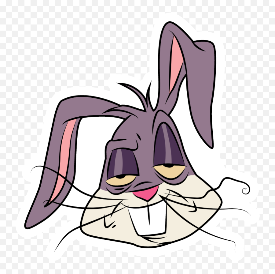 Bugs Bunny Tired Drawing Cartoon - Bugs Bunny Tired Png,Aim Doll Buddy Icon