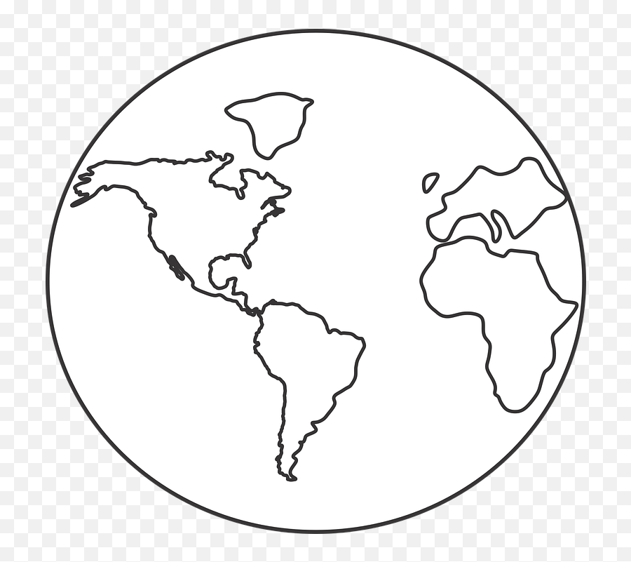 Free Photo Map Continents World Icon Earth - Max Pixel Color Globe For Kids Png,The World Icon