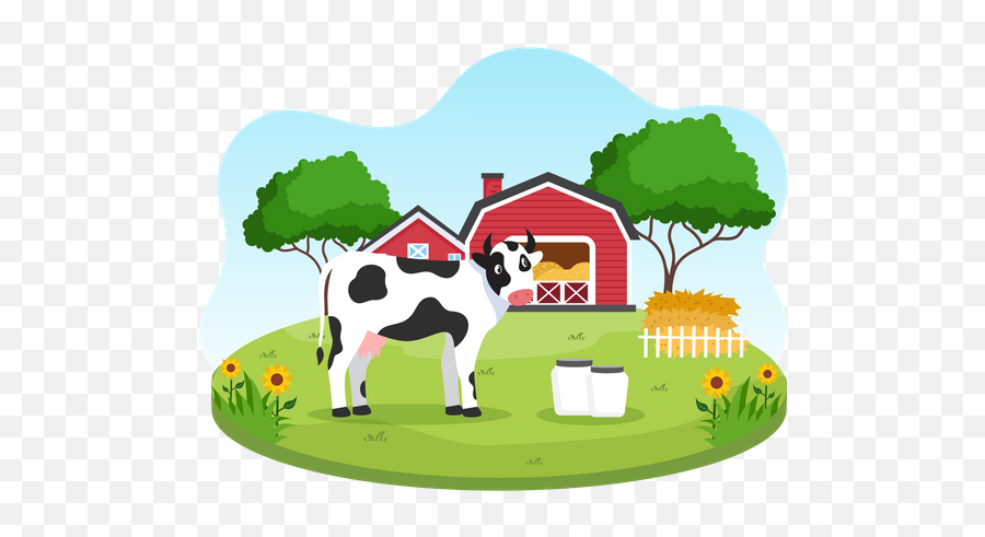Cow Icon - Download In Line Style Dairy Cattle Png,Cow Face Icon