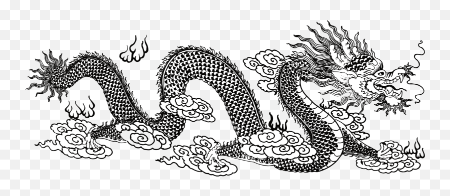 Download Chinese Dragon Coloring Book Drawing China - Asian Chinese Dragon Coloring Sheets Png,Chinese Dragon Transparent Background