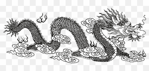 Download Chinese Dragon Coloring Book Drawing China - Asian Sheets png