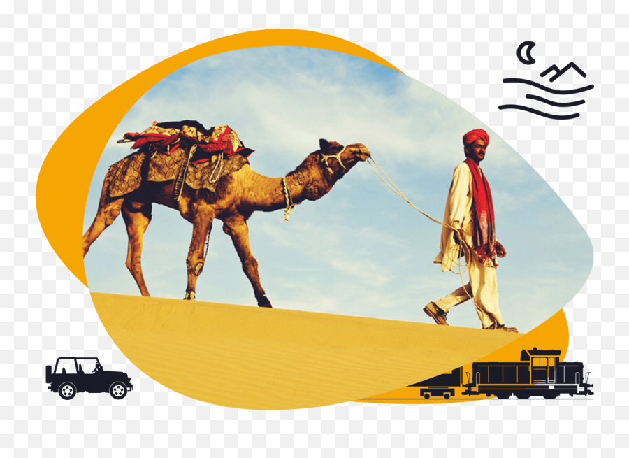 Download Request A Callback - Man Walking With Camel Png Desert Camel Carrying Load,Camel Png