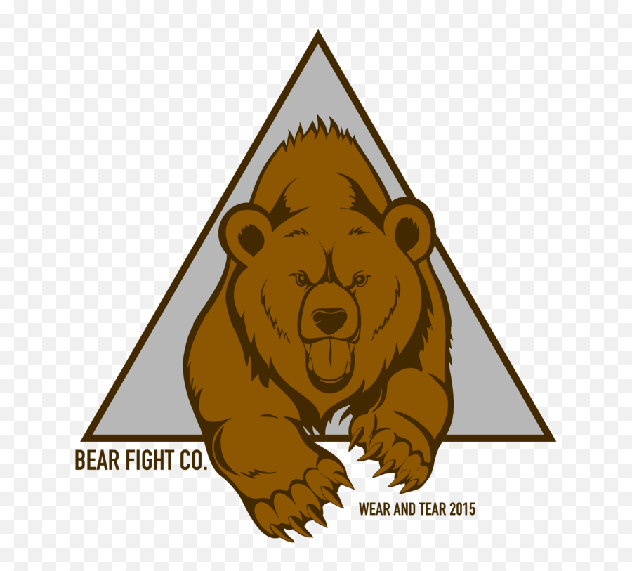 Download Hd False Bear Wall Vinyl Decal Grizzly - Running Grizzly Bear Cartoon Png,Grizzly Bear Png