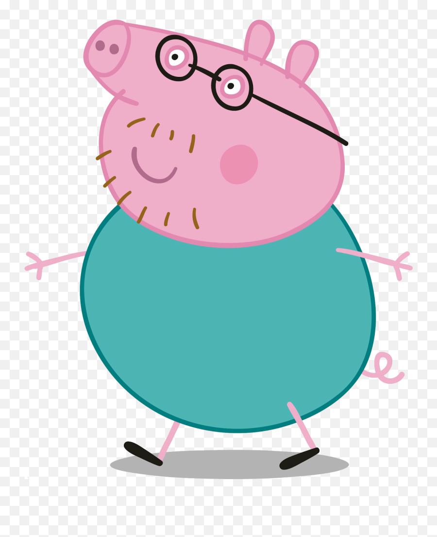 Peppa Pig - Pai Da Peppa Pig Png,Cartoon Pig Png