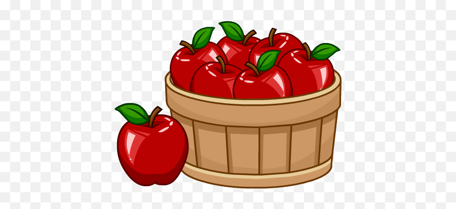 Download 10 Apples Puffle Food - Basket Of Apples Png Full 10 Manzanas En Caricatura,Apples Png